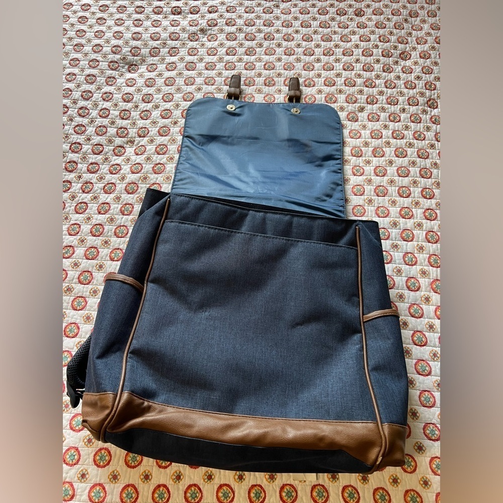 Carters Navy Blue Diaper Bag Backpack - Picture 4 of 10